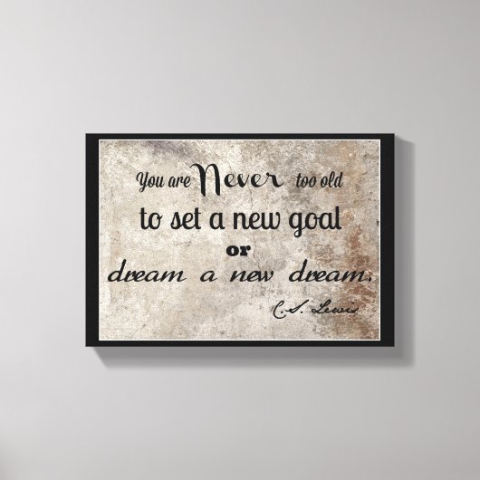 C. S. Lewis-Zitat Leinwanddruck (Vorderseite)