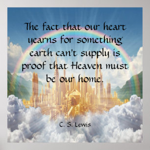 C S Lewis Zitat Poster