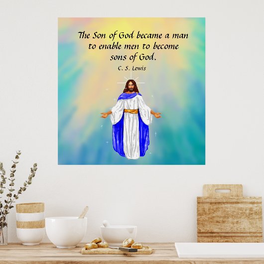 C. S. Lewis Zitat Poster (Küche)