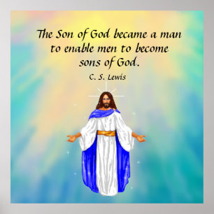 C. S. Lewis Zitat Poster