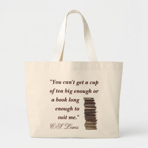 C.S. Lewis-Zitat-Tasche Jumbo Stoffbeutel