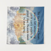 C S Lewis Zitat Wandteppich (Vorderseite (Horizontal))