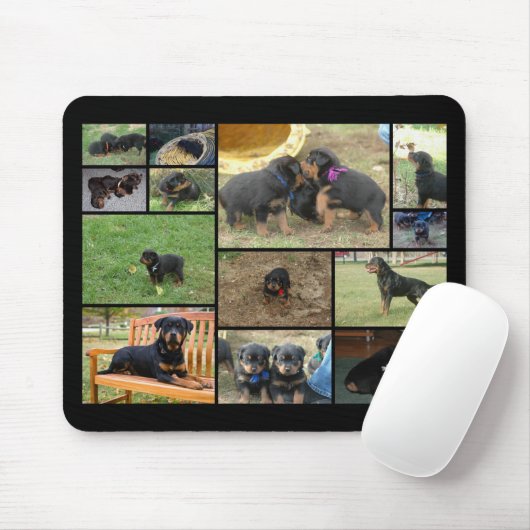 C-Sänftewelpencollage Mousepad (Mit Mouse)