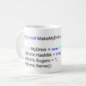 C# scharfe Programmierer-Kaffee-Tasse Kaffeetasse (Vorderseite Links)