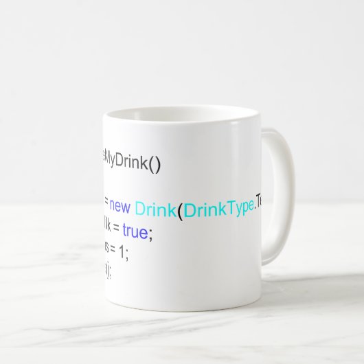 C# scharfe Programmierer-Tee-Tasse Kaffeetasse (VorderseiteRechts)