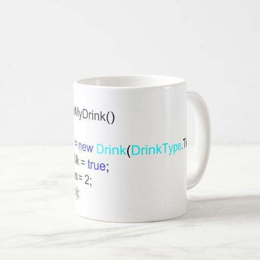 C# scharfe Programmierer-Tee-Tasse Kaffeetasse (VorderseiteRechts)