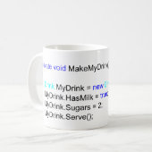 C# scharfe Programmierer-Tee-Tasse Kaffeetasse (Vorderseite Links)