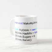 C# scharfe Programmierer-Tee-Tasse Kaffeetasse (Vorderseite Links)