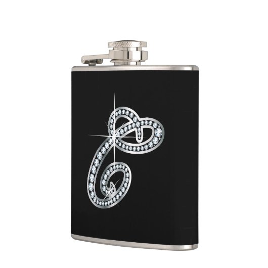 C-Script "Diamond Bling"-Flasche Flachmann (Links)