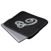 C Script-Imitate -"Diamond" Laptopschutzhülle (Vorne Knopf)