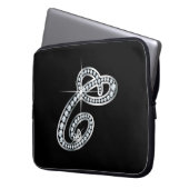 C Script-Imitate -"Diamond" Laptopschutzhülle (Vorderseite Links)