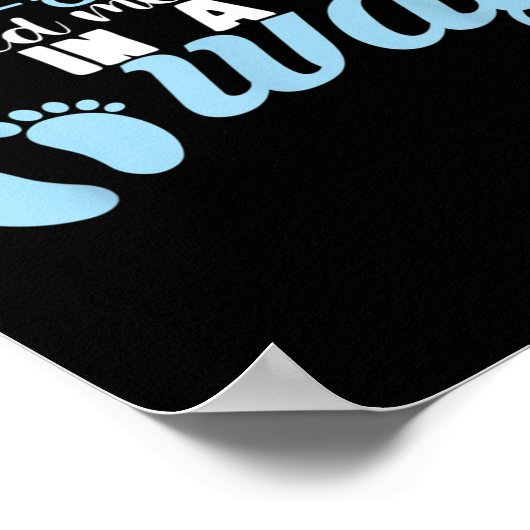 C-section Cesarean New Mom Of Baby Boy Recovery Qu Poster (Ecke)