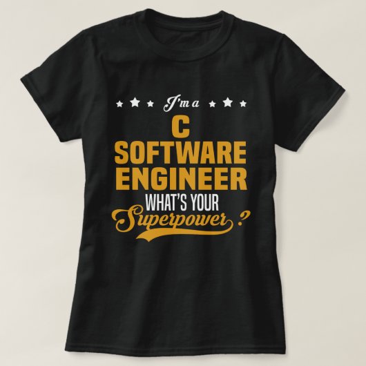 C Software Engineer T-Shirt (Design vorne)