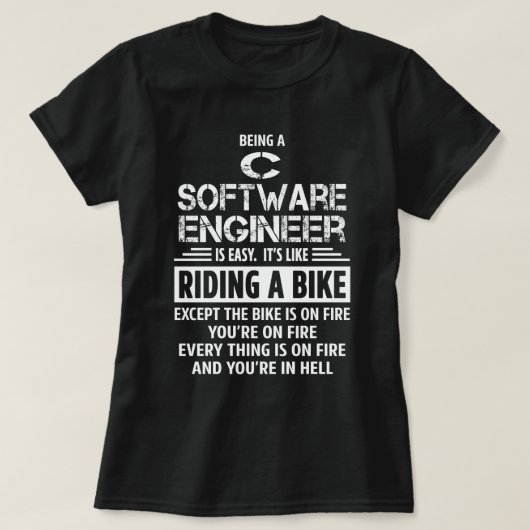 C Software Engineer T-Shirt (Design vorne)
