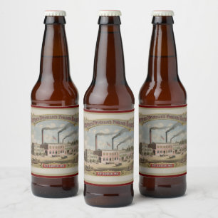 C. Staehlins Phoenix-Brauerei Vintag Bierflaschenetikett