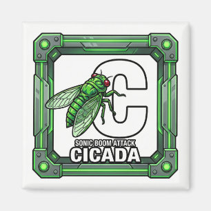 C steht für Cicada – GTA Style ABC Lernen Magnet