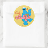 C steht für Cookie Runder Aufkleber (Tasche)
