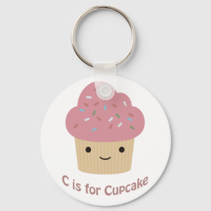 C steht für Cupcake Schlüsselanhänger