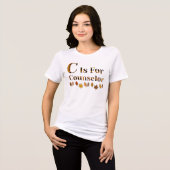 C steht für Schulberater Tri-Blend Shirt (Vorderseite voll)