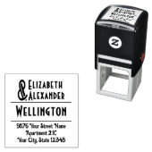 C Tall Ampersand #1 Zwei Namen #3-35 Couple Addres Permastempel (Beispiel)
