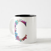 C Tasse - Blumendesign für Geschenke (Vorderseite Links)