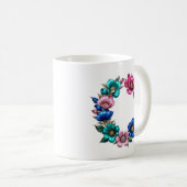 C Tasse - Blumendesign für Geschenke (VorderseiteRechts)