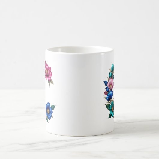 C Tasse - Blumendesign für Geschenke (Mittel)