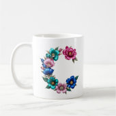 C Tasse - Blumendesign für Geschenke (Links)