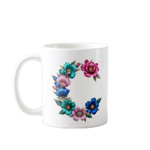 C Tasse - Blumendesign für Geschenke