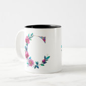 C Tasse - Blumendesign für Geschenke (Vorderseite Links)