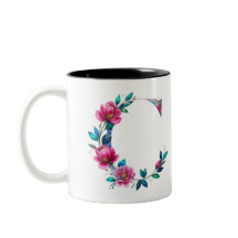 C Tasse - Blumendesign für Geschenke