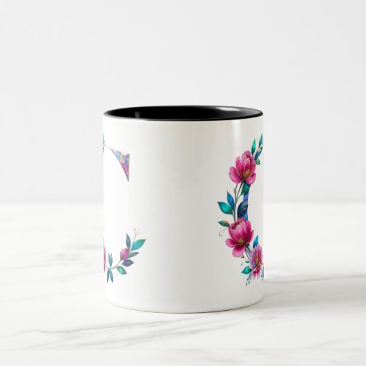 C Tasse - Blumendesign für Geschenke (Mittel)