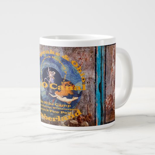 C und O Canal Great Allegheny Gap Cycling Bicycle Jumbo-Tasse (Vorderseite Rechts)