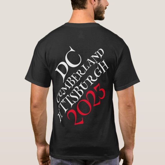 C und O Kanal Towpath Große Allegheny Passage T-Shirt (Rückseite)