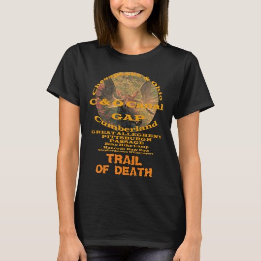 C und O Kanal Towpath Große Allegheny Passage T-Shirt (Vorderseite)