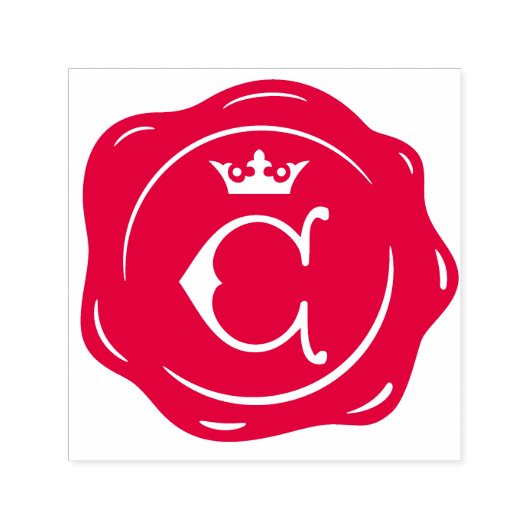 C - Ursprünglicher Buchstabe des Siegels "Antike W Permastempel (Design)