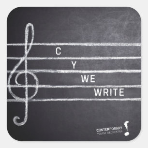 C Y We Write Aufkleber
