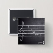 C Y Wir schreiben Button Pin (Vorne & Hinten)