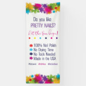 C you like pretty Nails Farbe Street banner (Vertikal)