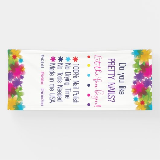 C you like pretty Nails Farbe Street banner (Horizontal)