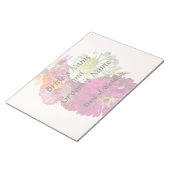 c_ZinniaMixedColorsZinnia Bouquet Mixed Wedding pr Notizblock (angewinkelt)