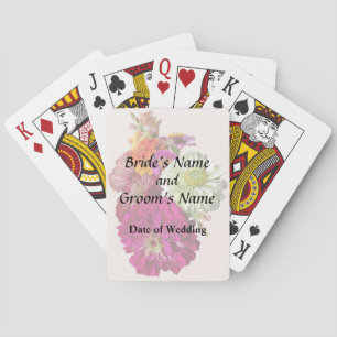 c_ZinniaMixedColorsZinnia Bouquet Mixed Wedding pr Spielkarten