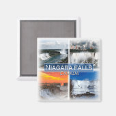 CA0022 Amerika Kanada, Niagara Fall, Kühlschrank Magnet (Vorderseite/Rückseite)