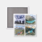 CA0027 Amerika, Kanada, Kanadische Rockies, Kühlsc Magnet (Vorderseite/Rückseite)