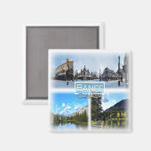 CA0028 Amerika, Kanada, Banff, Bow River, Kühlschr Magnet (Vorderseite/Rückseite)