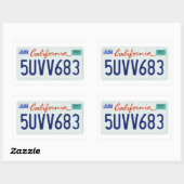 CA2007 RECHTECKIGER AUFKLEBER (Blatt)