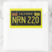 CA66 RECHTECKIGER AUFKLEBER (Tasche)