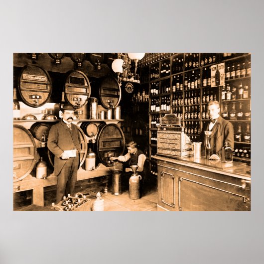 ca. 1895 Stephan Liesting Liesting Late Store Poster (Vorne)