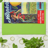 ca. 1900 Appleton Äpfel Kratetikett-Druck Geschirrtuch (Gefaltet)