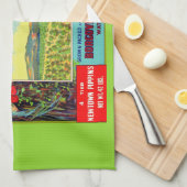 ca. 1900 Appleton Äpfel Kratetikett-Druck Geschirrtuch (Viertel Falte)